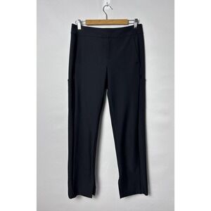 Athleta Pants Womens 10 Tall Black Stellar Crop Trouser Stretch Work Travel